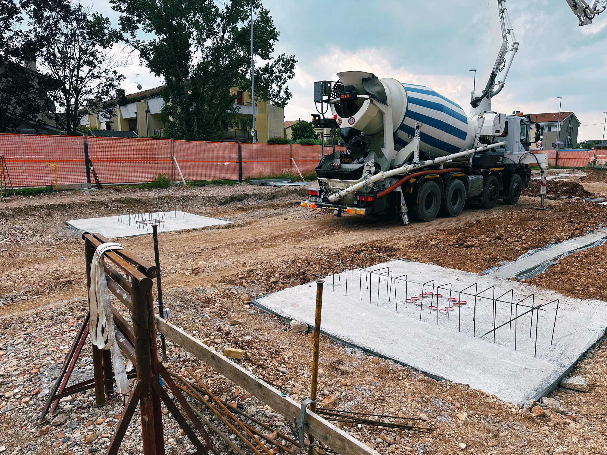 Il cantiere di Via Feratine: fondazioni completate a giugno 2024